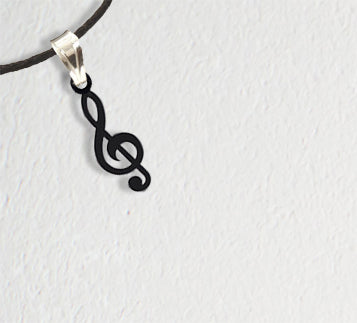 CIONDOLO IN VINILE CHIAVE DI VIOLINO