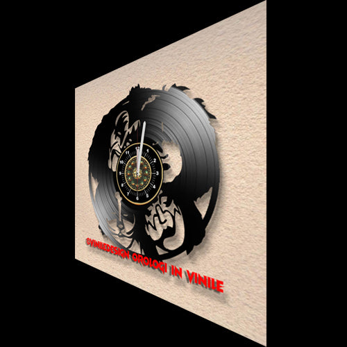 OROLOGIO DA PARETE IN VINILE KISS