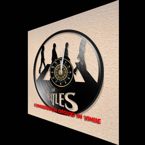 OROLOGIO DA PARETE IN VINILE BEATLES A.R.
