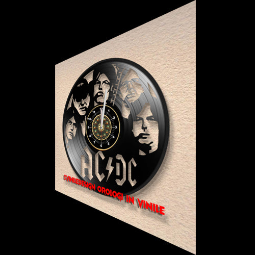 OROLOGIO DA PARETE IN VINILE AC DC 2