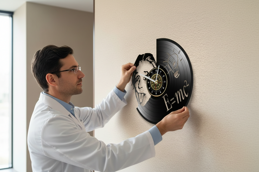 OROLOGIO DA PARETE IN VINILE ALBERT EINSTEIN