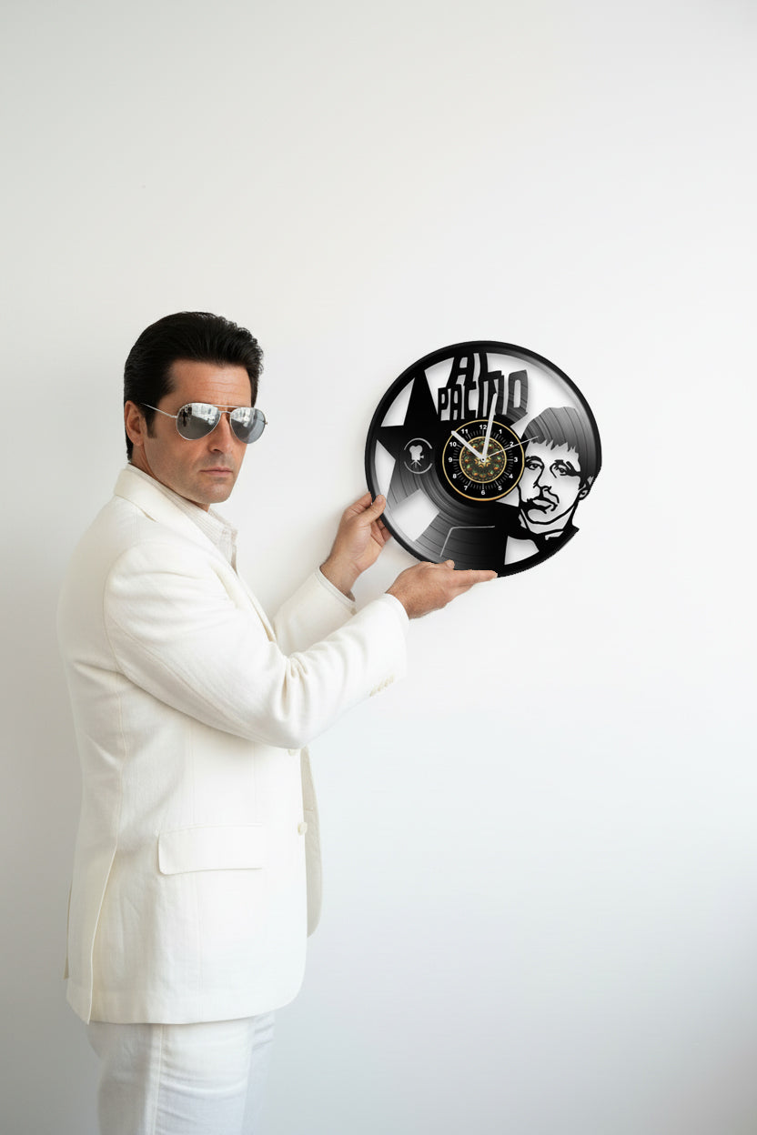 OROLOGIO DA PARETE IN VINILE AL PACINO (SCARFACE)