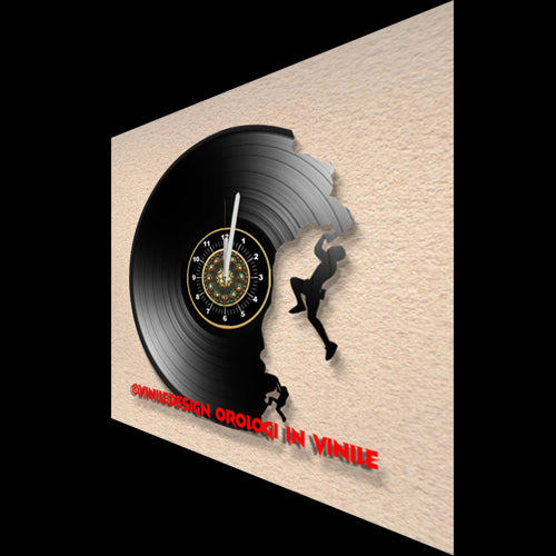 OROLOGIO DA PARETE IN VINILE ARRAMPICATA