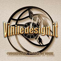 OROLOGIO DA PARETE IN VINILE BASKET