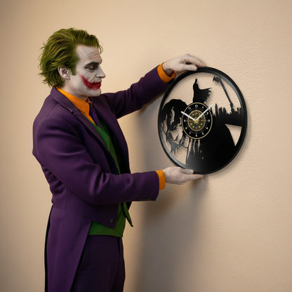 OROLOGIO DA PARETE IN VINILE BATMAN IL CAVALIERE OSCURO