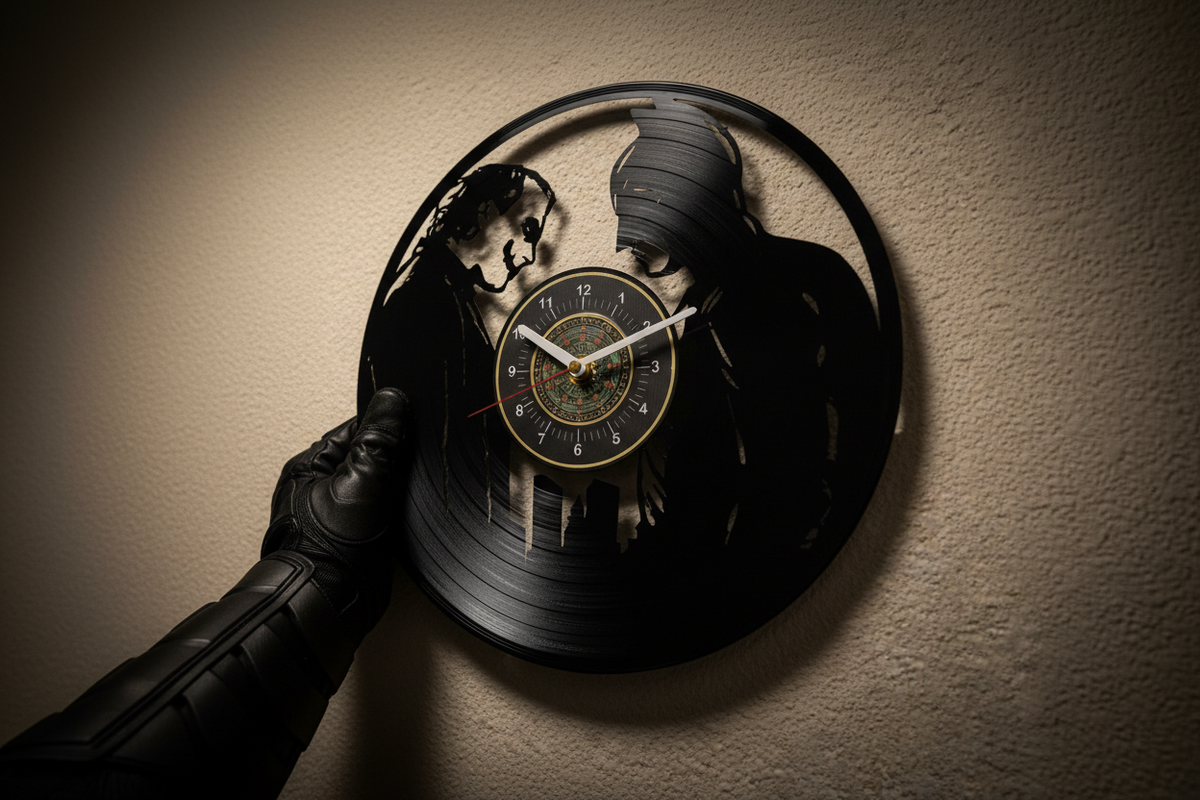 OROLOGIO DA PARETE IN VINILE BATMAN 2