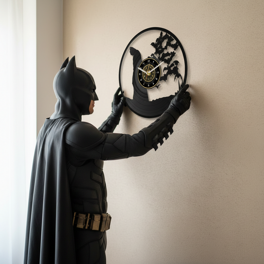 OROLOGIO DA PARETE IN VINILE BATMAN 1