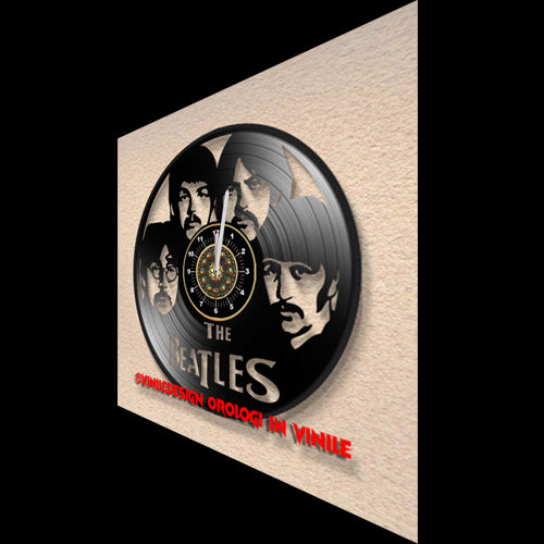 OROLOGIO DA PARETE IN VINILE BEATLES