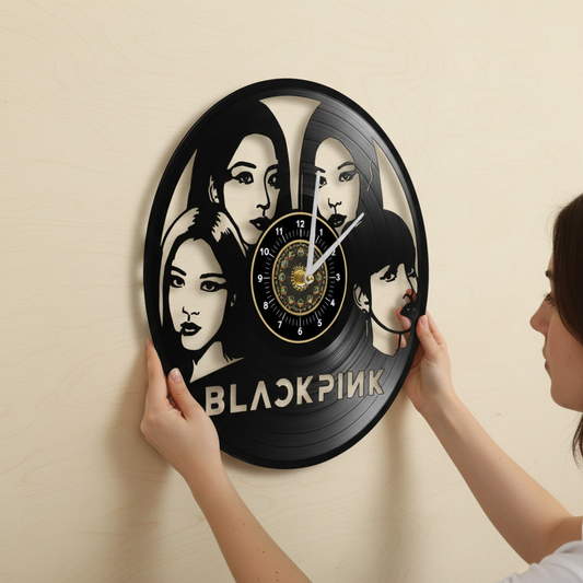 OROLOGIO DA PARETE IN VINILE BLACKPINK