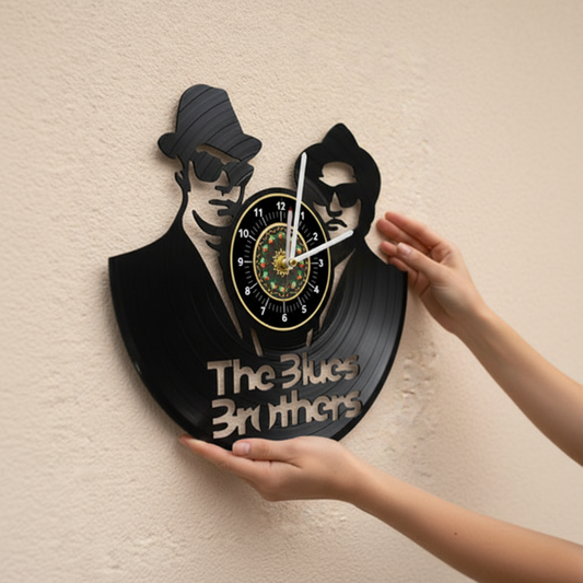 OROLOGIO DA PARETE IN VINILE BLUES BROTHERS 1