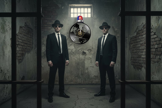 OROLOGIO DA PARETE IN VINILE BLUES BROTHERS 2