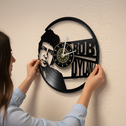 OROLOGIO DA PARETE IN VINILE BOB DYLAN