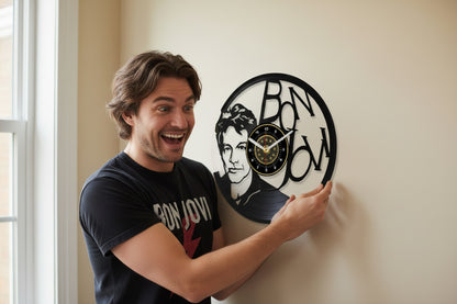 OROLOGIO DA PARETE IN VINILE BON JOVI