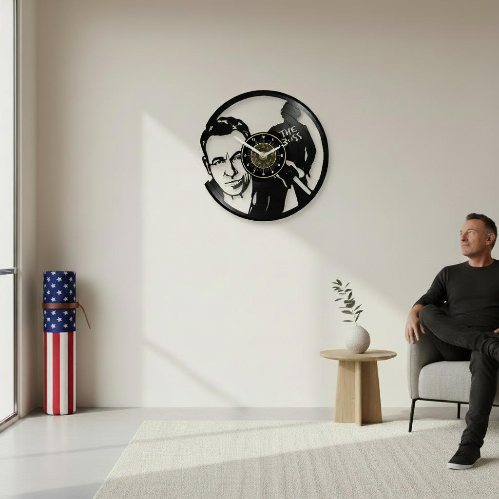 OROLOGIO DA PARETE IN VINILE BRUCE SPRINGSTEEN 2