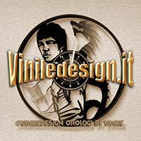 OROLOGIO DA PARETE IN VINILE BRUCE LEE THE DRAGON