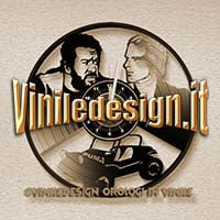 OROLOGIO DA PARETE IN VINILE BUD SPENCER E TERENCE HILL 2