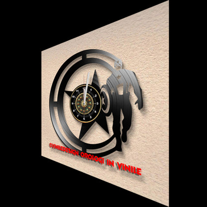 OROLOGIO DA PARETE IN VINILE CAPITAN AMERICA