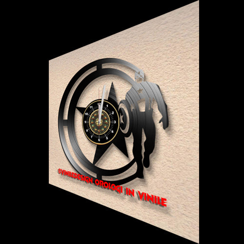 OROLOGIO DA PARETE IN VINILE CAPITAN AMERICA