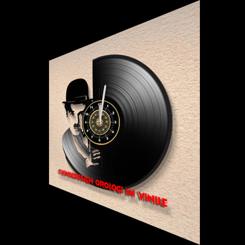 OROLOGIO DA PARETE IN VINILE CHARLIE CHAPLIN
