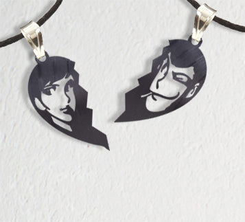 CIONDOLO IN VINILE LUPIN E MARGOT