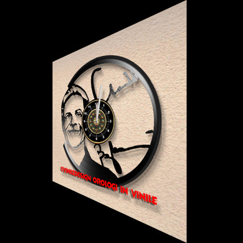 OROLOGIO DA PARETE IN VINILE CLAUDIO BAGLIONI