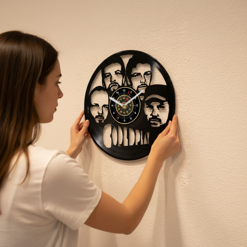 OROLOGIO DA PARETE IN VINILE COLDPLAY