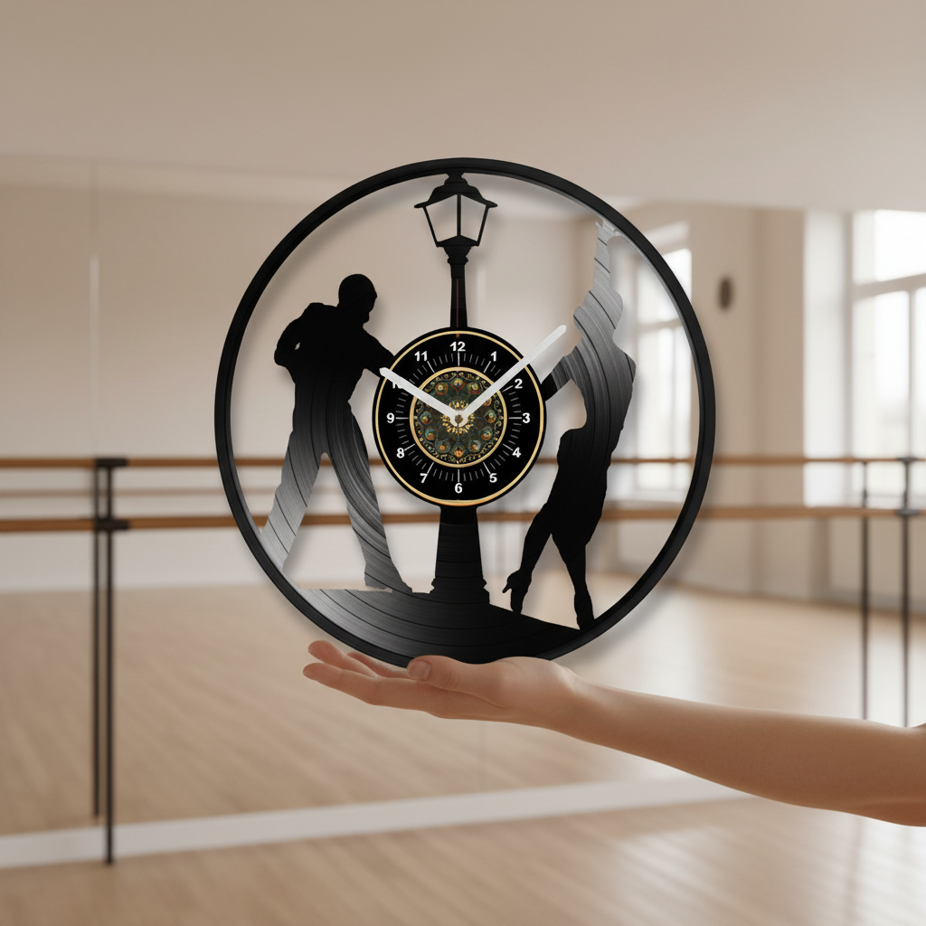 OROLOGIO DA PARETE IN VINILE DANZA