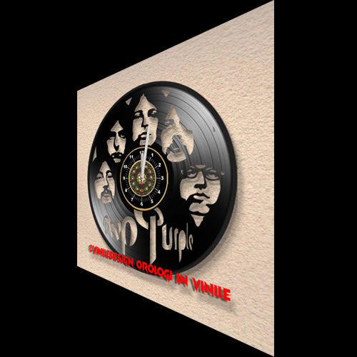 OROLOGIO DA PARETE IN VINILE DEEP PURPLE 2