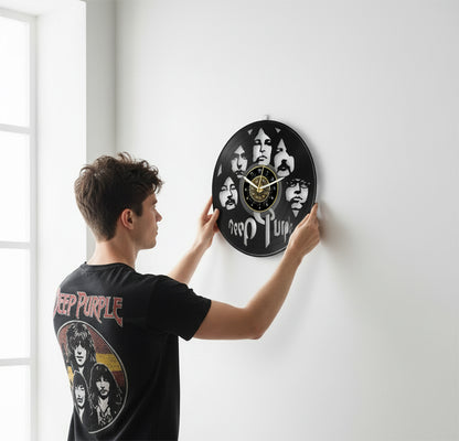 OROLOGIO DA PARETE IN VINILE DEEP PURPLE 2