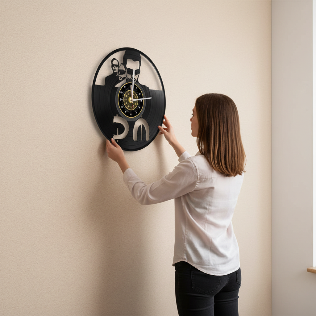 OROLOGIO DA PARETE IN VINILE DEPECHE MODE 1