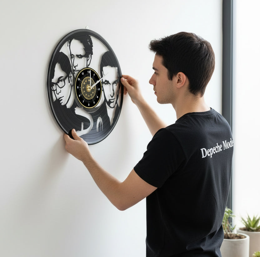 OROLOGIO DA PARETE IN VINILE DEPECHE MODE 2