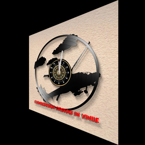 OROLOGIO DA PARETE IN VINILE ELICOTTERO