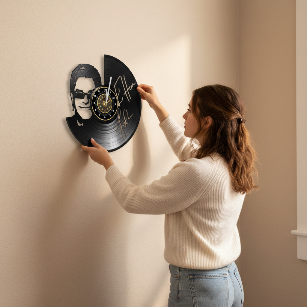 OROLOGIO DA PARETE IN VINILE ELTON JOHN