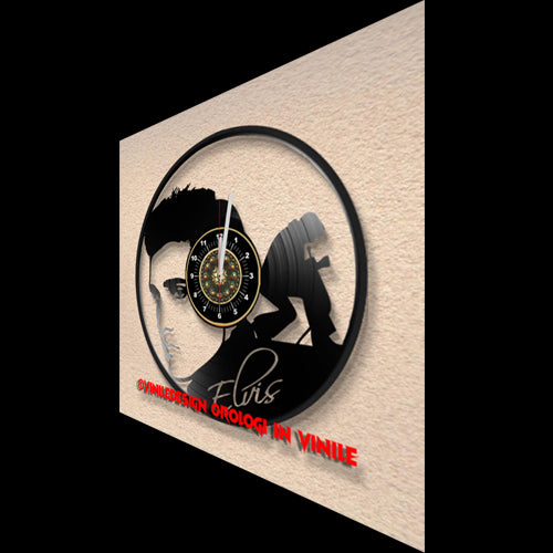 OROLOGIO DA PARETE IN VINILE ELVIS PRESLEY 2