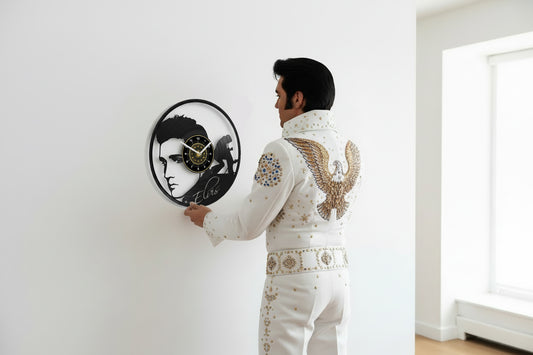 OROLOGIO DA PARETE IN VINILE ELVIS PRESLEY 2