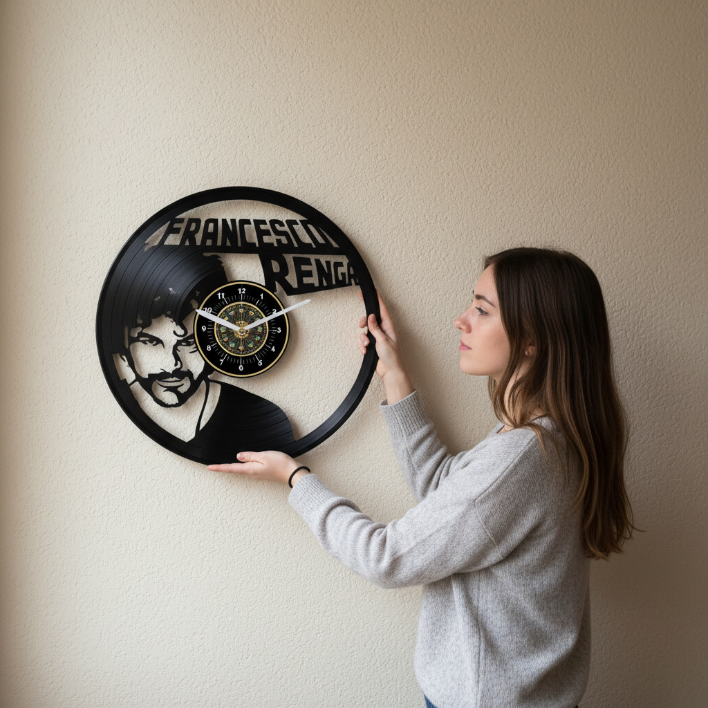 OROLOGIO DA PARETE IN VINILE FRANCESCO RENGA
