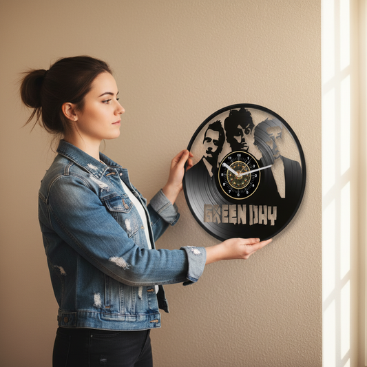 OROLOGIO DA PARETE IN VINILE GREEN DAY 1