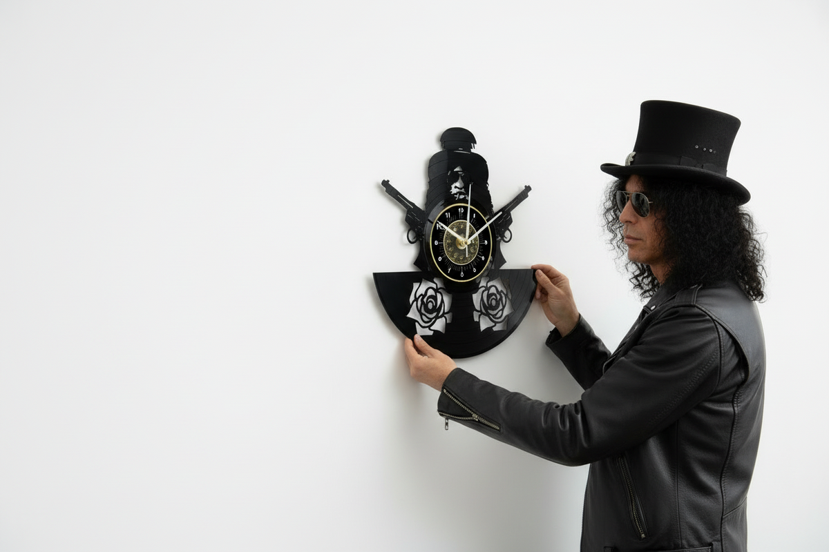 OROLOGIO DA PARETE IN VINILE GUNS N ROSES 1