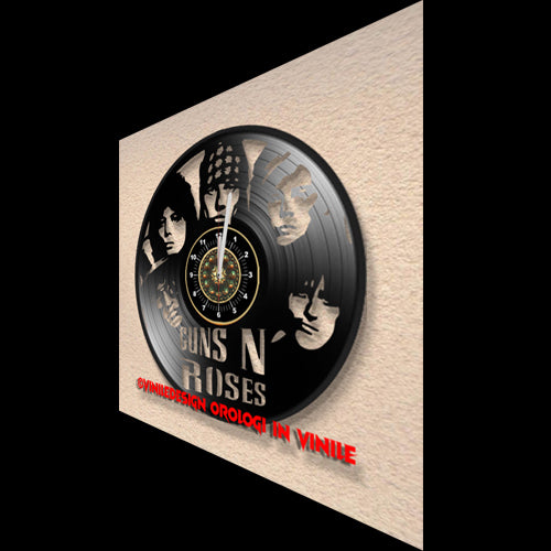 OROLOGIO DA PARETE IN VINILE GUNS N ROSES 2