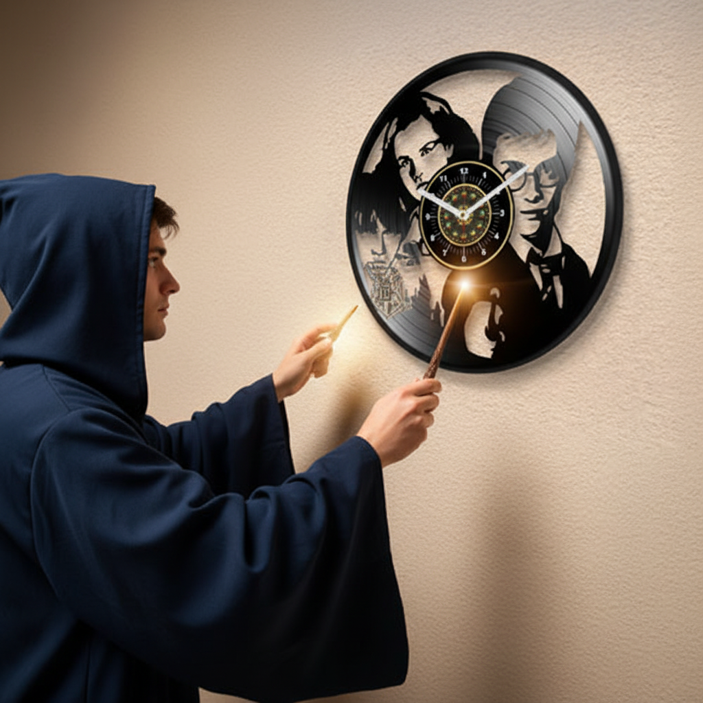 OROLOGIO DA PARETE IN VINILE HARRY POTTER 2