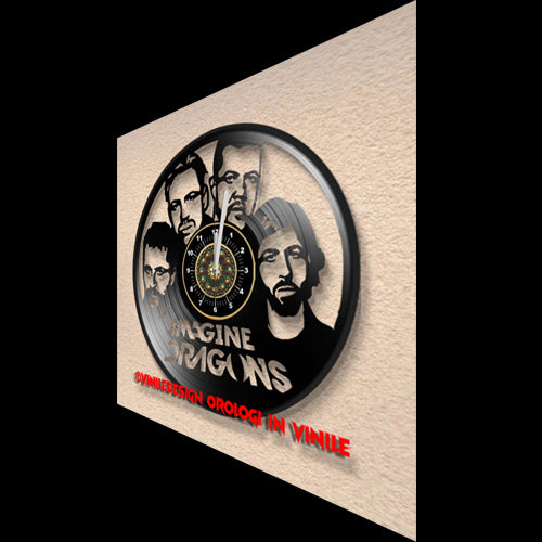 OROLOGIO DA PARETE IN VINILE IMAGINE DRAGONS