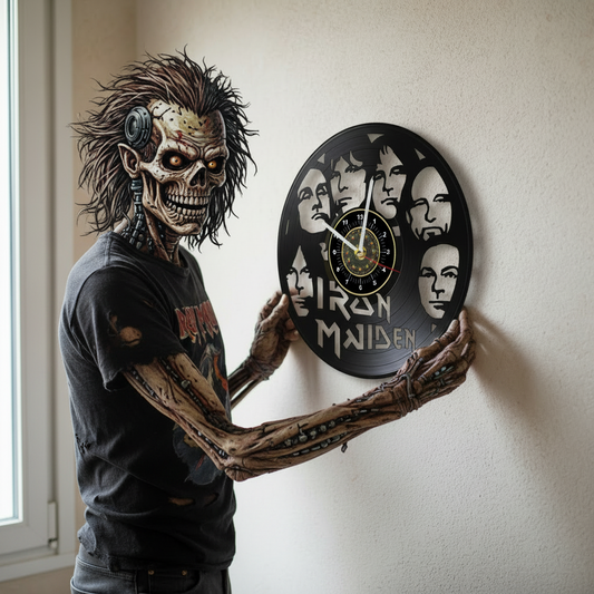 OROLOGIO DA PARETE IN VINILE IRON MAIDEN 3