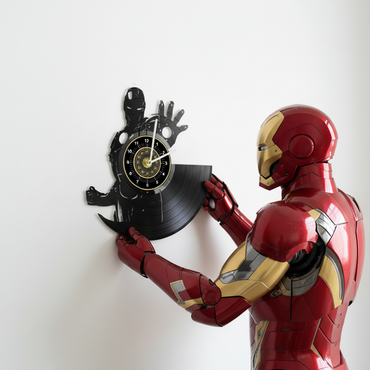 OROLOGIO DA PARETE IN VINILE IRON MAN 1
