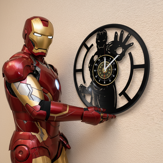 OROLOGIO DA PARETE IN VINILE IRON MAN 2