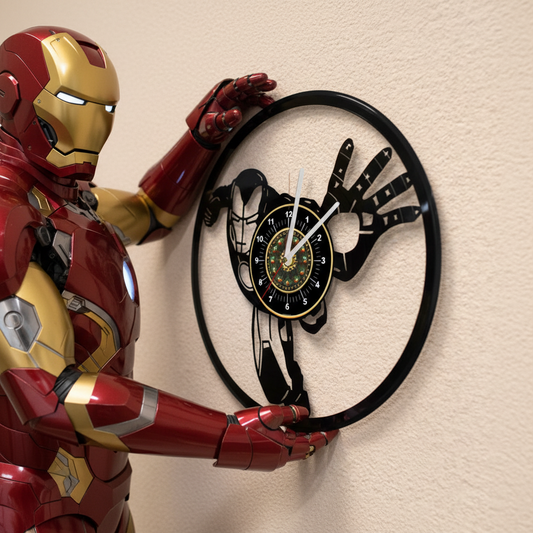 OROLOGIO DA PARETE IN VINILE IRON MAN 3