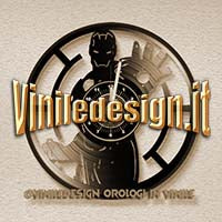 OROLOGIO DA PARETE IN VINILE IRON MAN 2