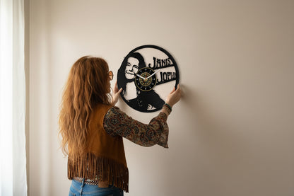 OROLOGIO DA PARETE IN VINILE JANIS JOPLIN