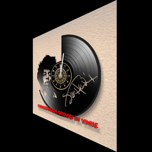 OROLOGIO DA PARETE IN VINILE JIMI HENDRIX 1