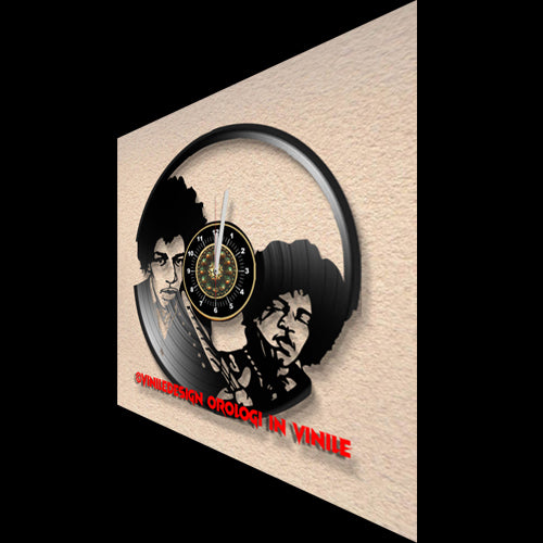 OROLOGIO DA PARETE IN VINILE JIMI HENDRIX 2