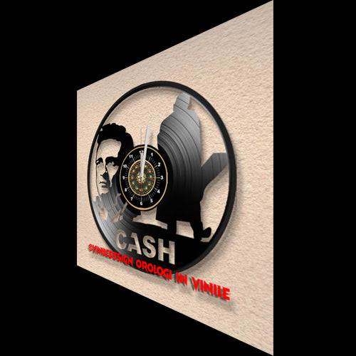 OROLOGIO DA PARETE IN VINILE JOHNNY CASH